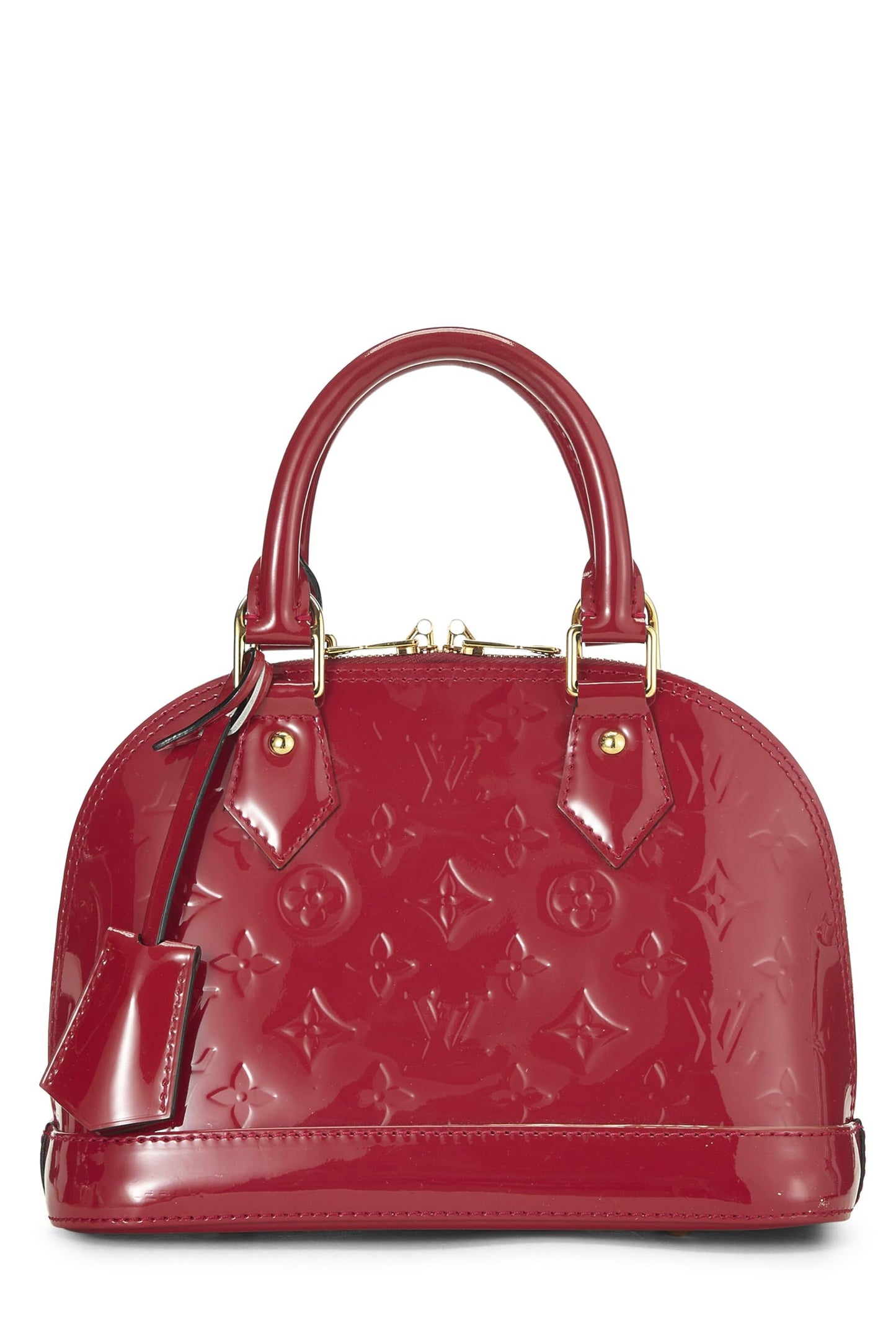 Louis Vuitton, Vernis Alma BB Cerise Monogram d'occasion, rose