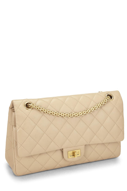 Chanel, Pre-Loved Beige Quilted Caviar 2.55 Reissue Flap 226, Beige