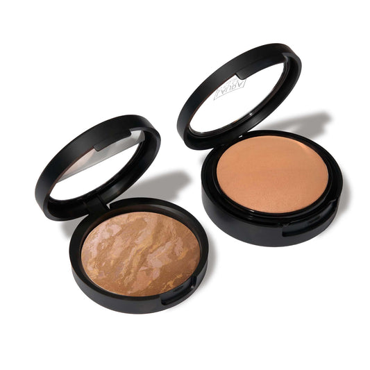 LAURA GELLER NUEVA YORK Se necesitan dos: base de maquillaje Baked Double Take Full Coverage + base de maquillaje Baked Balance-n-Brighten Color Correcting - Sand