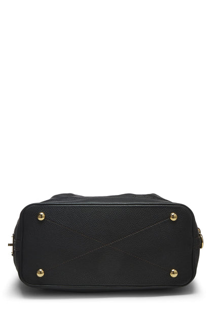 Louis Vuitton, PM estelar de cuero Mahina con monograma negro Pre-Loved, Negro