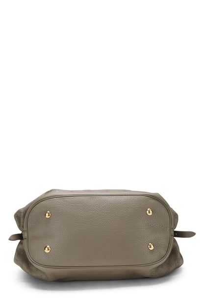 Louis Vuitton, Mahina Large en cuir monogrammé gris d'occasion, gris