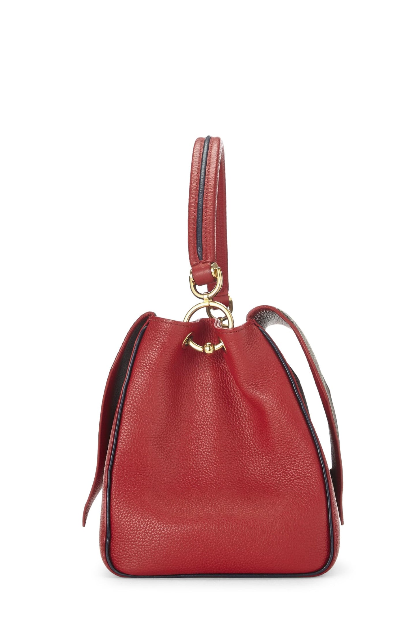 Louis Vuitton, Bolso con doble V de cuero con monograma rojo Pre-Loved, Rojo