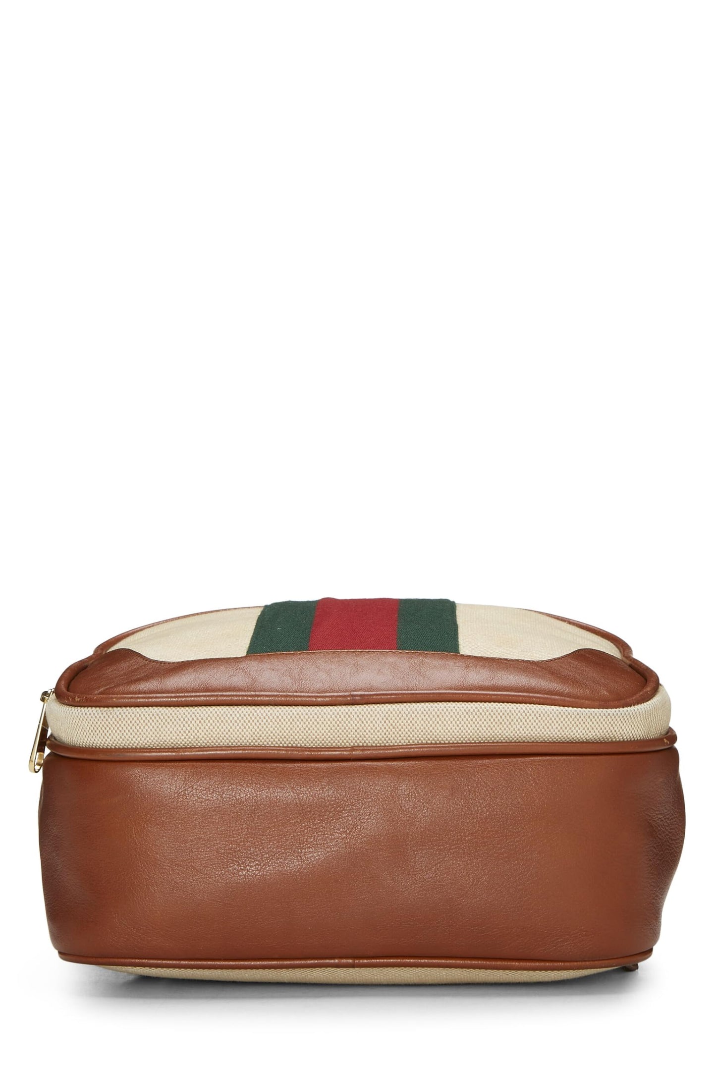 Gucci, sac à dos en toile beige d'occasion, marron