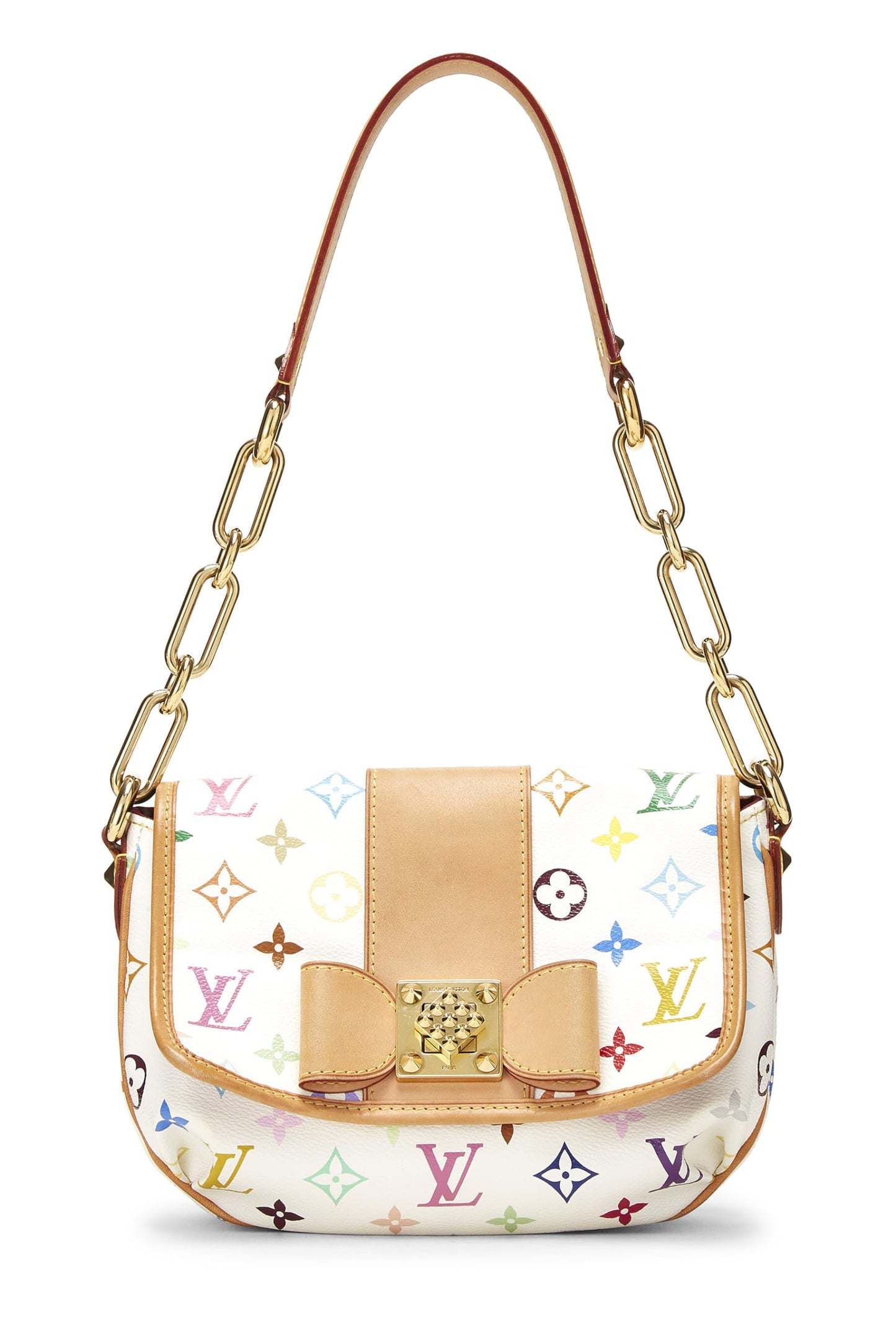 Louis Vuitton, Pre-Loved Takashi Murakami x Louis Vuitton White Monogram Multicolore Patty, Blanco