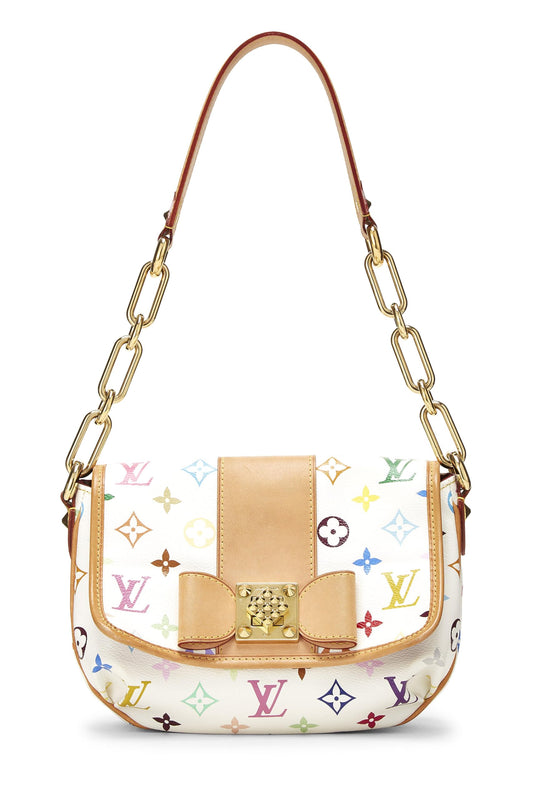 Louis Vuitton, Pre-Loved Takashi Murakami x Louis Vuitton White Monogram Multicolore Patty, White