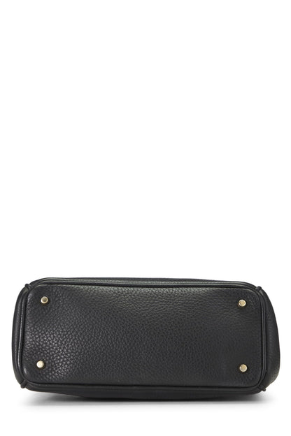 Dior, Mini sac à main Diorissimo en cuir noir d'occasion, noir