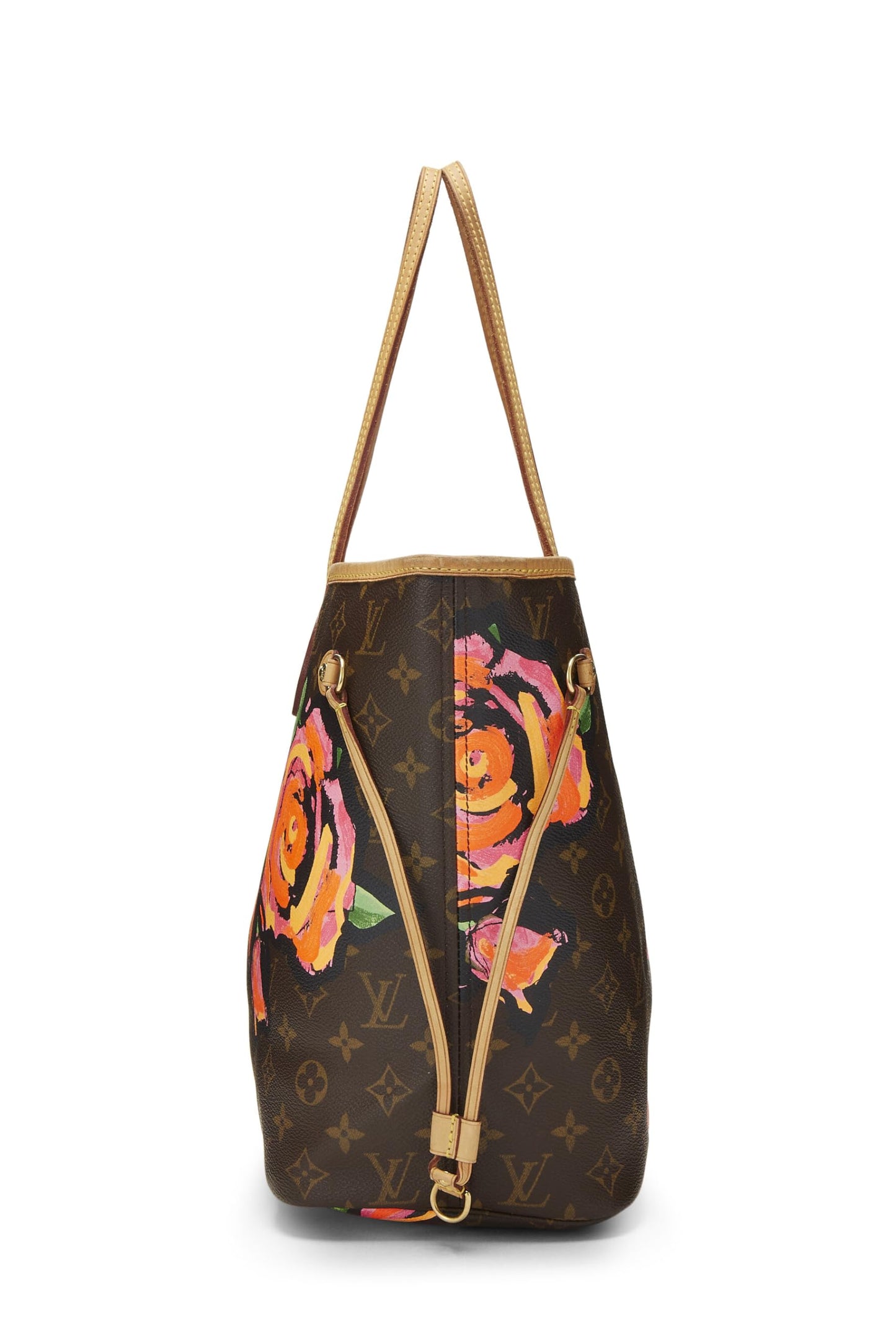 Louis Vuitton, Pre-Loved Stephen Sprouse x Louis Vuitton Monogram Canvas Roses Neverfull MM, Brown