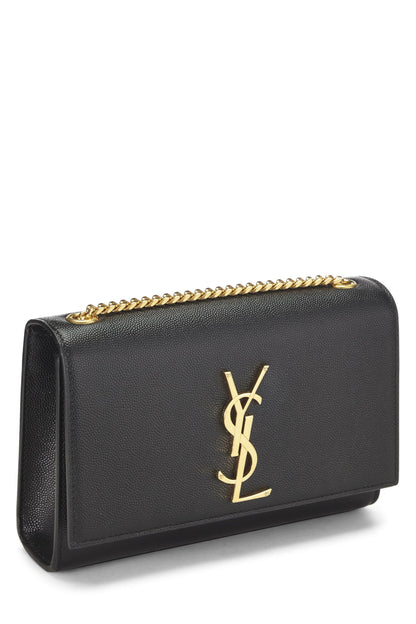 Yves Saint Laurent, Kate Small en cuir grainé noir d'occasion, noir