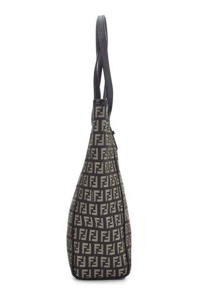 Fendi, sac fourre-tout en toile marron Zucchino d'occasion, marron