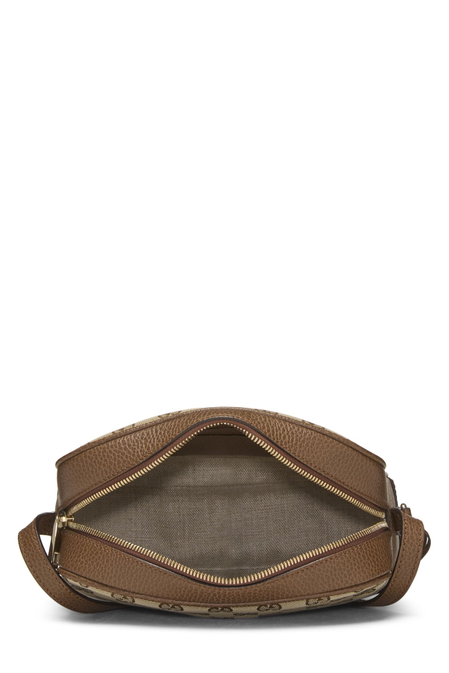 Gucci, sac à bandoulière Bree en toile GG marron d'occasion, marron