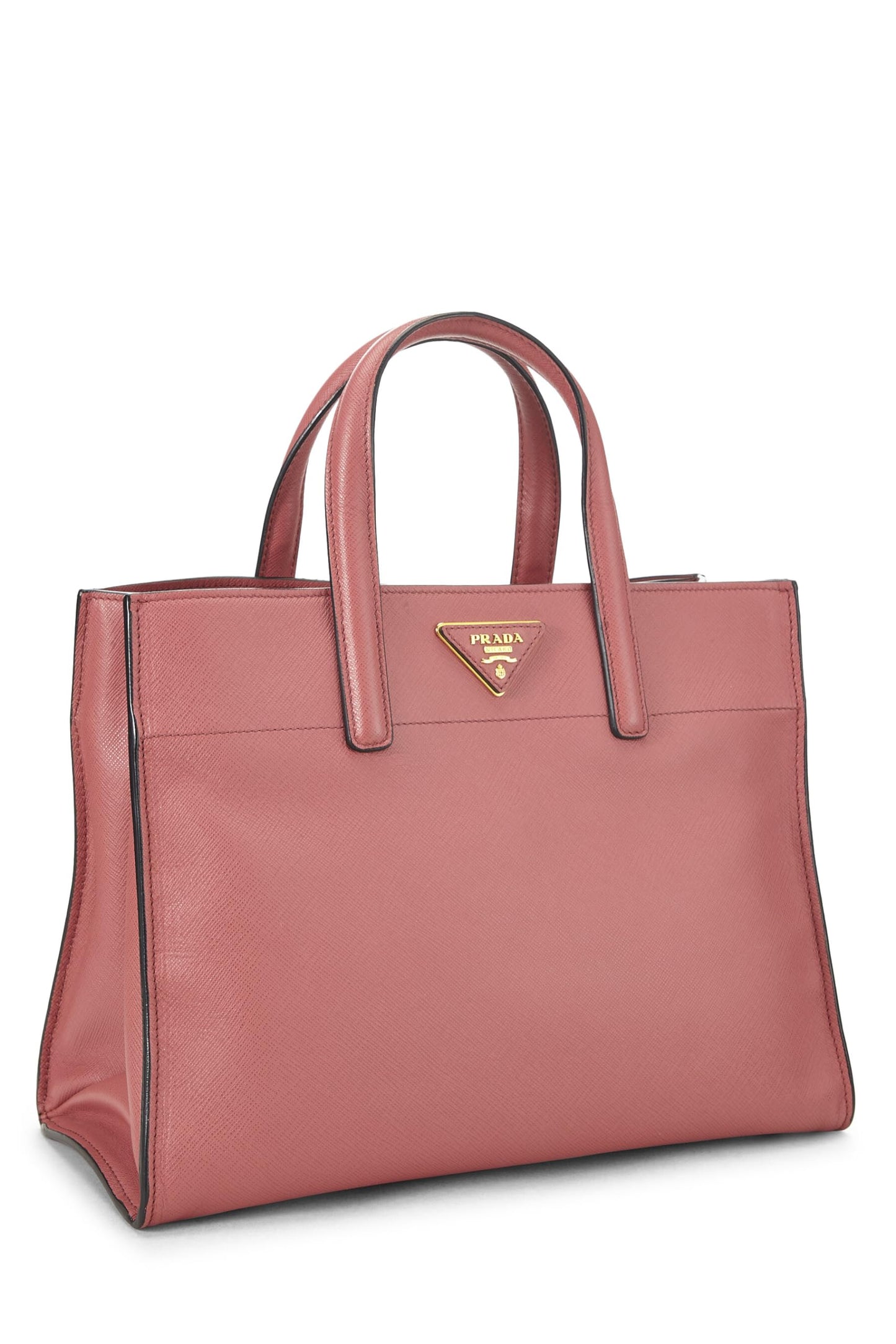 Prada, sac fourre-tout Saffiano rose d'occasion, rose