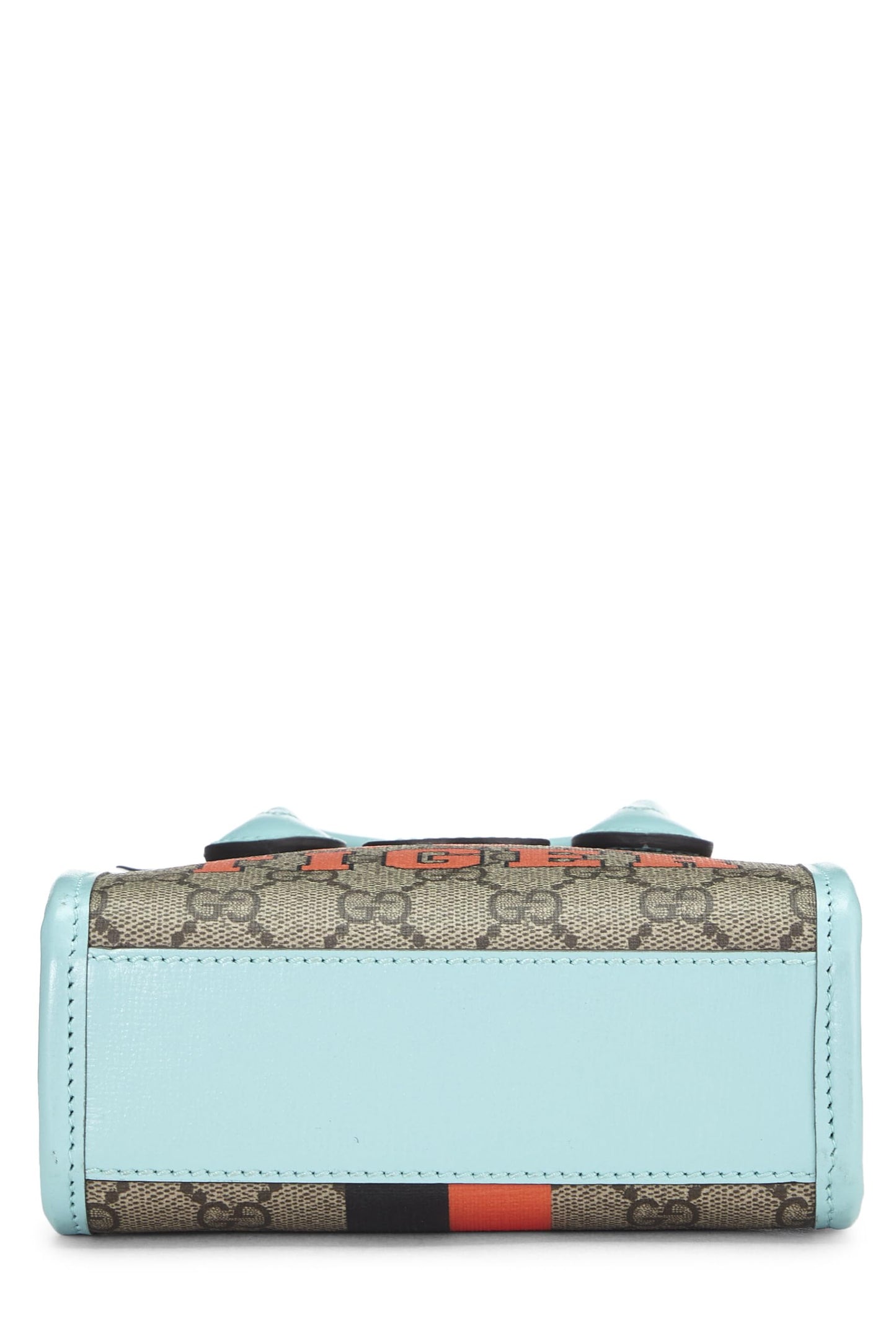 Gucci, sac fourre-tout en toile suprême GG Original Turquoise d'occasion, mini, bleu marine