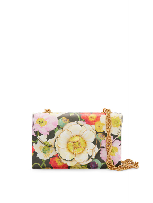 Oscar de la Renta, Poppy Printed TRO Bag, Olive Multi