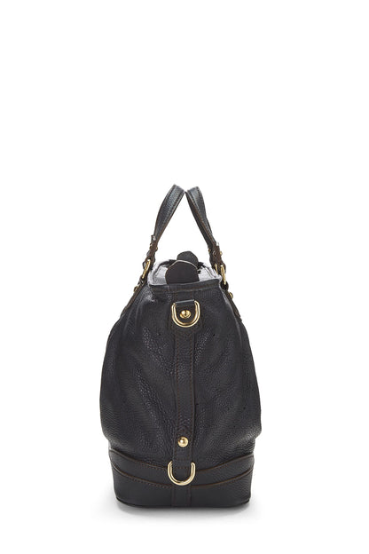 Louis Vuitton, PM estelar de cuero Mahina con monograma negro Pre-Loved, Negro