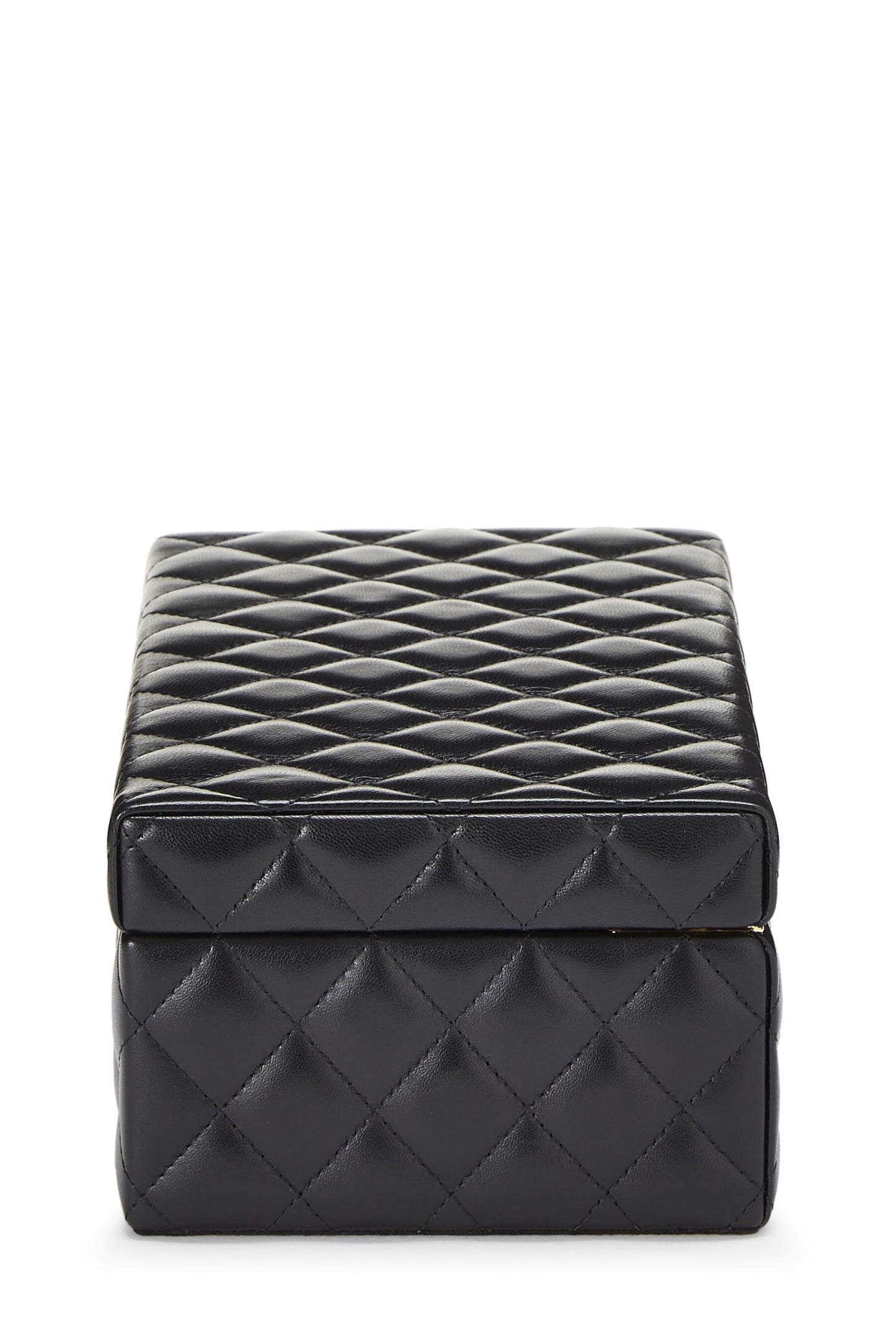 Chanel, Pre-Loved Black Quilted Lambskin Jewelry Chest Small, Black