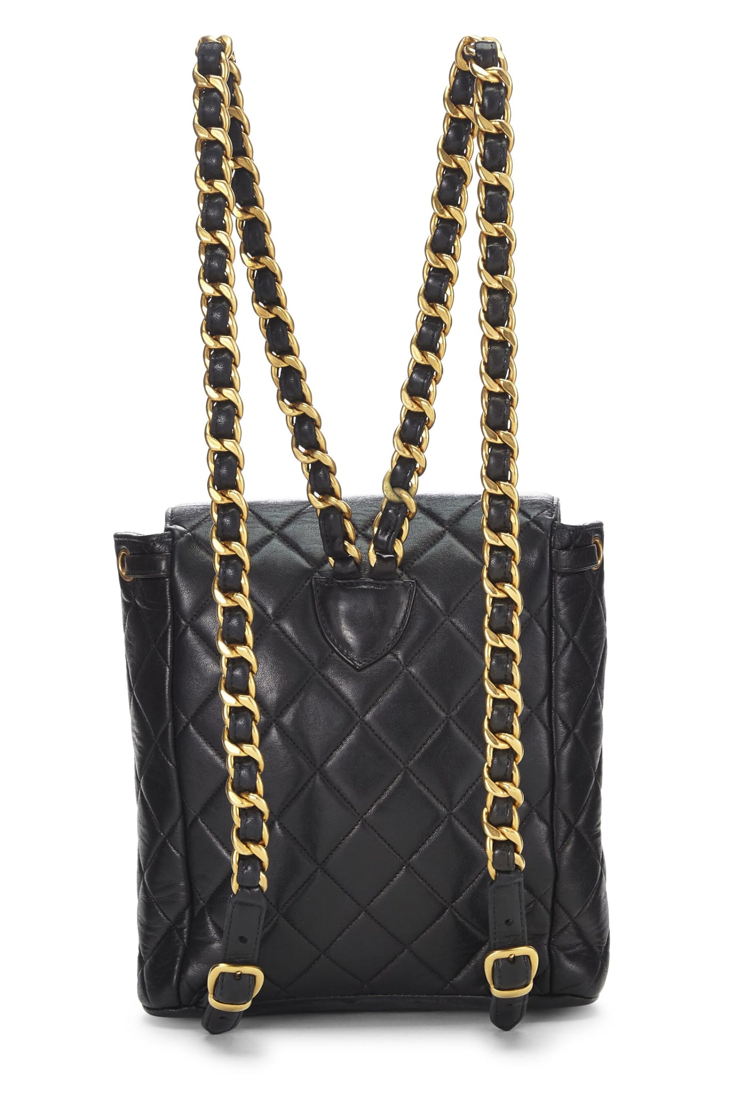 Chanel, Pre-Loved Black Quilted Lambskin Classic Backpack, Black