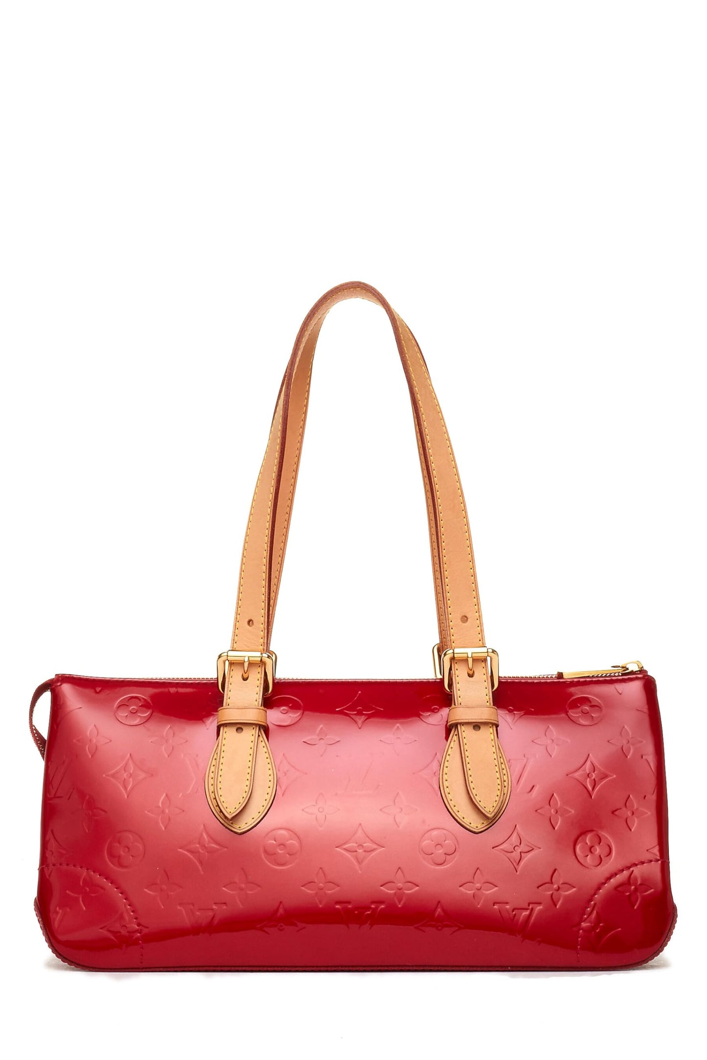 Louis Vuitton, Pre-Loved Pomme D'amour Monogram Vernis Rosewood Avenue, Rojo