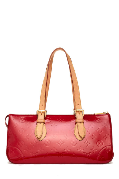 Louis Vuitton, Pre-Loved Pomme D'amour Monogram Vernis Rosewood Avenue, Red