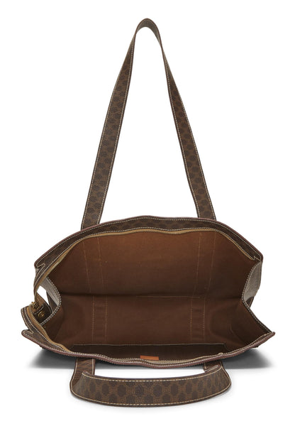 Céline, Pre-Loved Brown Macadam Tote, Brown