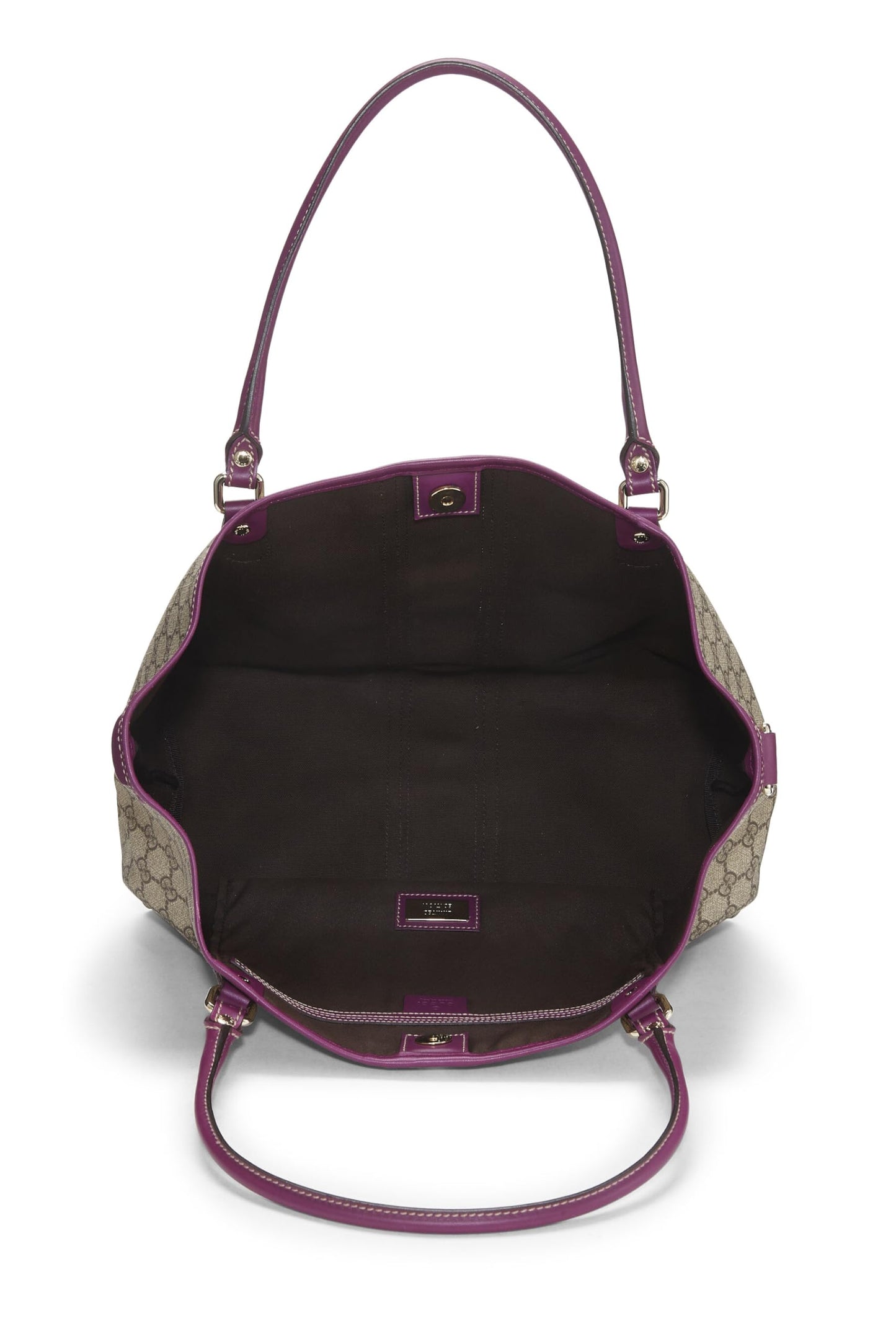 Gucci, sac fourre-tout en toile GG Supreme violet d'occasion, violet