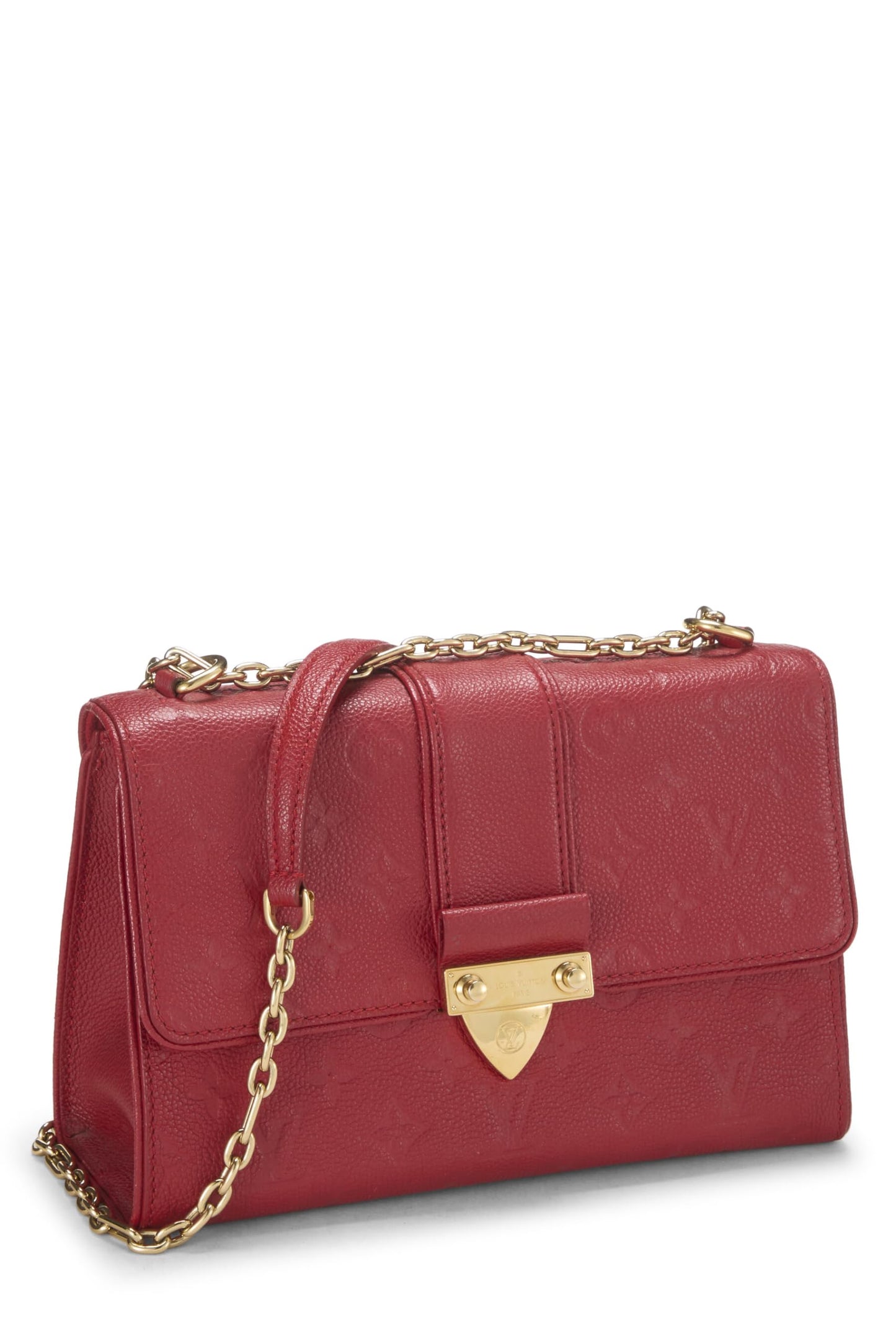 Louis Vuitton, Monogramme cerise pré-aimé Empreinte Saint Sulpice PM, Rouge