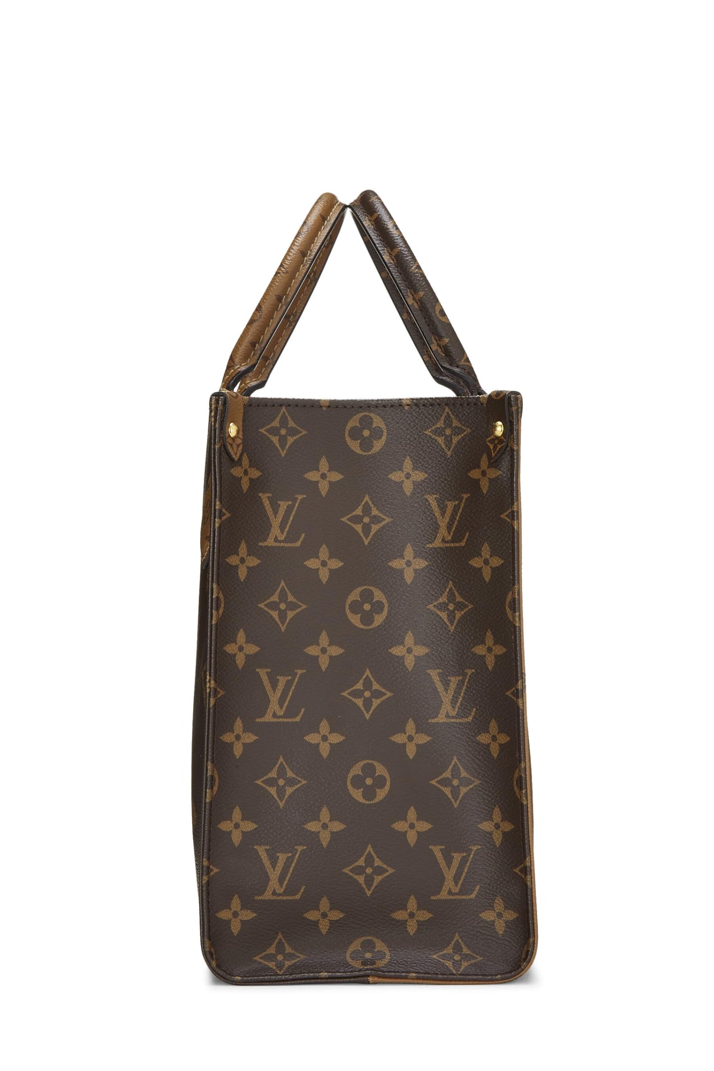 Louis Vuitton, Monogram géant marron d'occasion On The Go MM, marron