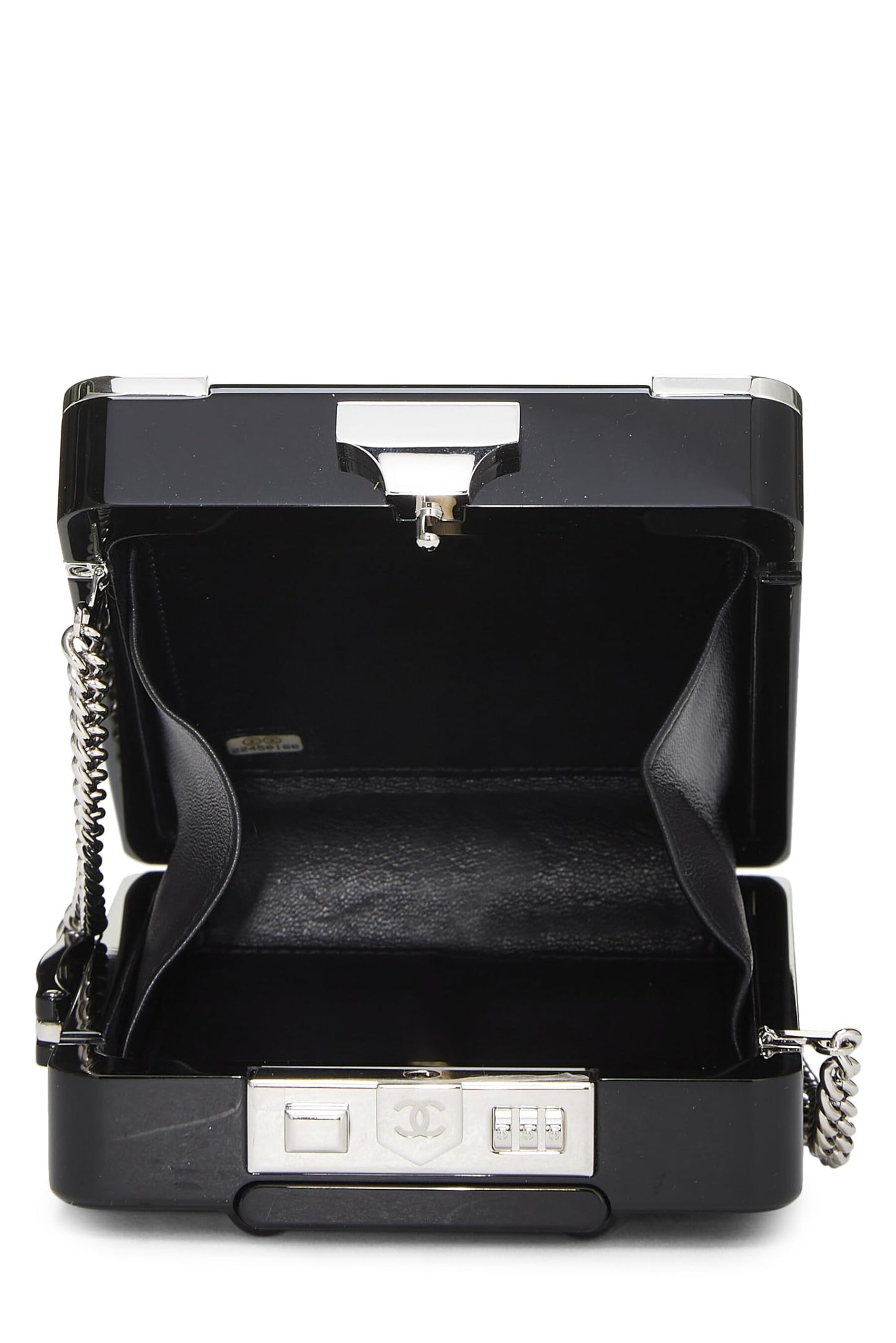 Chanel, Pre-Loved Lambskin & Perspex Evening In The Air 'CC' Trolley Minaudière Chain Clutch, Multi