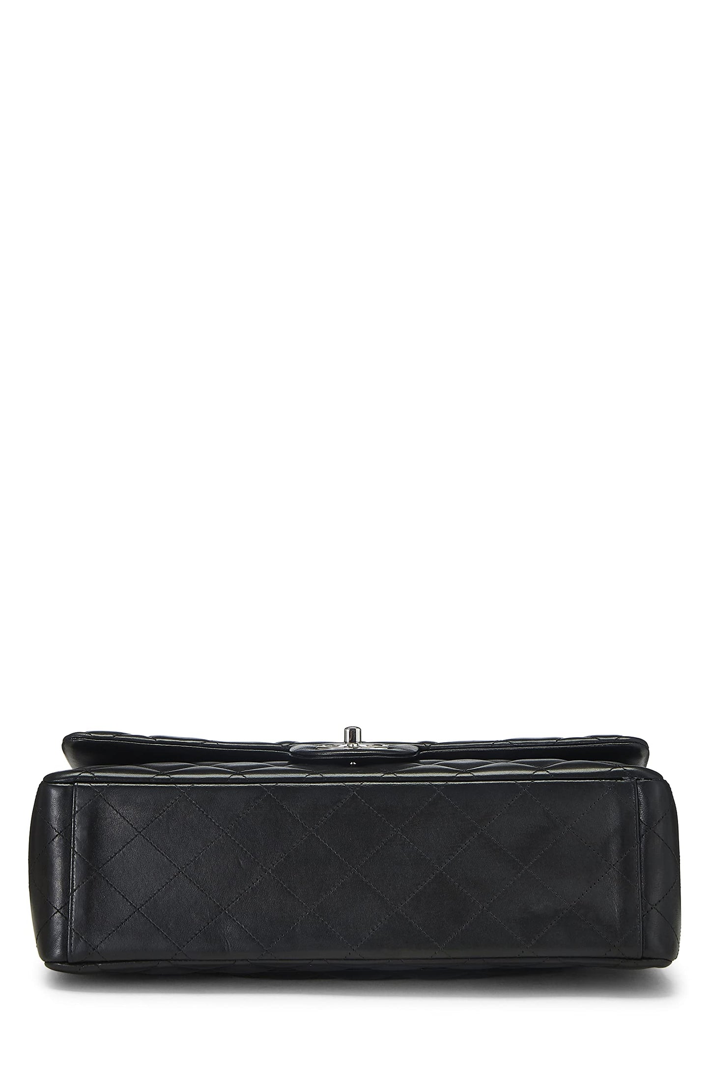 Chanel, Pre-Loved Black Quilted Lambskin New Classic Double Flap Maxi, Black