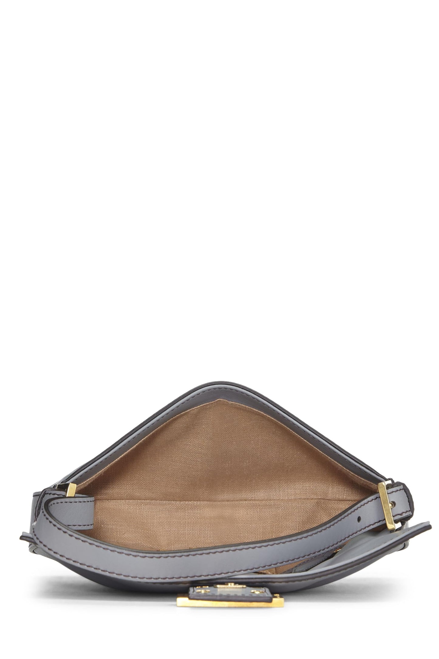 Fendi, Baguette en cuir gris d'occasion, gris