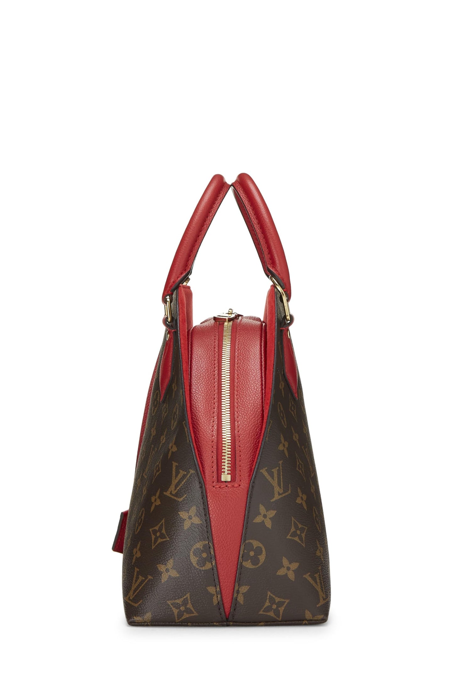 Louis Vuitton, Alma BNB de lona con monograma rojo Pre-Loved, Rojo