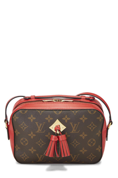 Louis Vuitton, Sac à main Saintonge en toile monogram rouge d'occasion, rouge