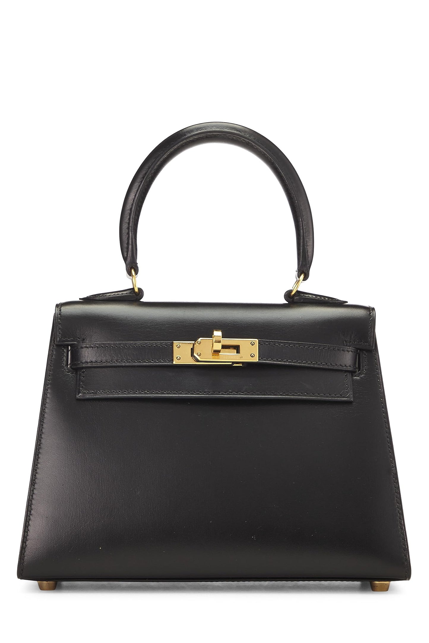 Hermès, Pre-Loved Black Box Kelly Sellier 20 Mini, Black