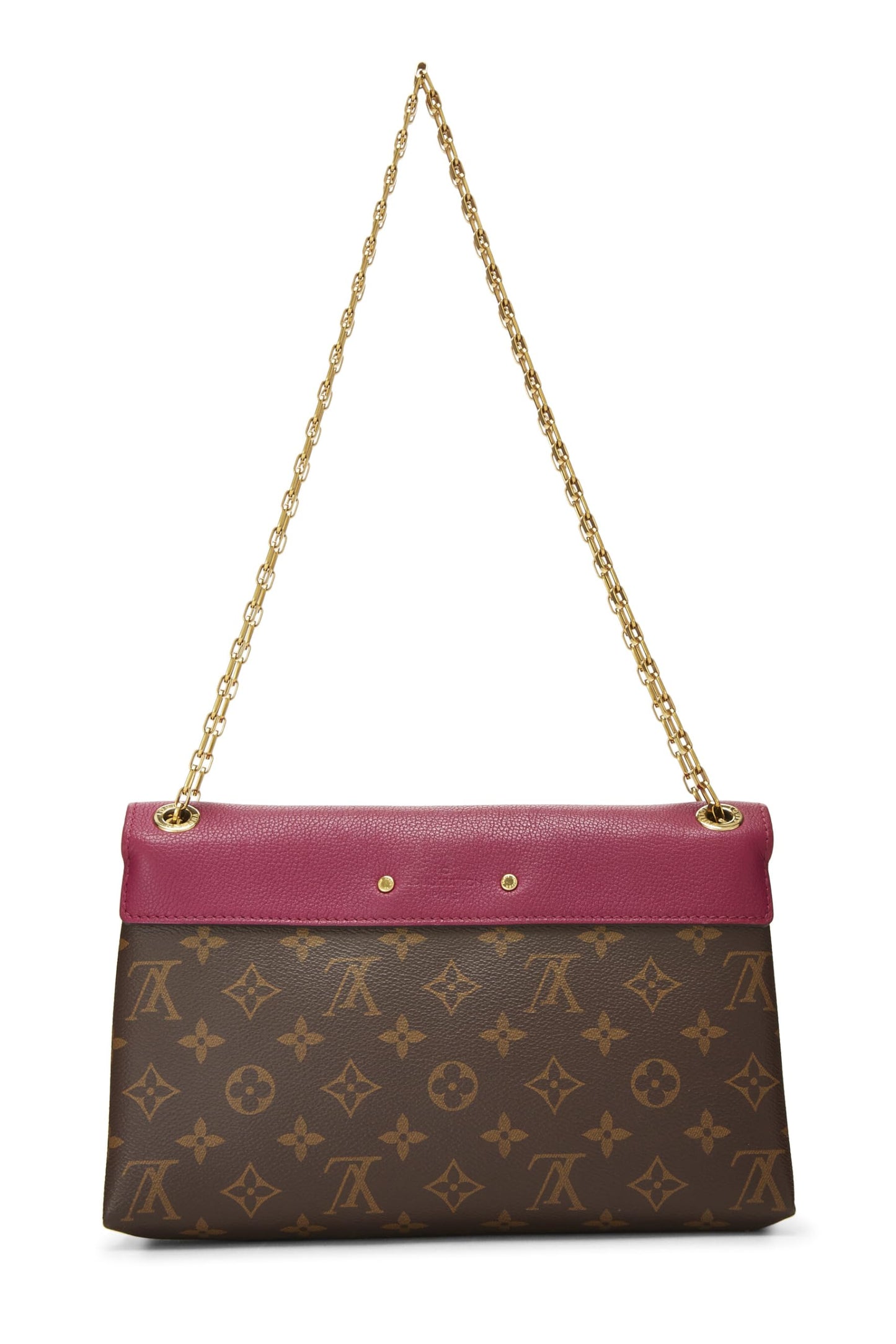 Louis Vuitton, Pre-Loved Purple Monogram Canvas Pallas Chain Bag, Purple