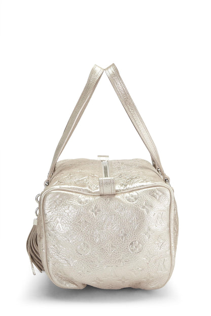 Louis Vuitton, Pre-Loved Silver Monogram Shimmer Comete, Silver