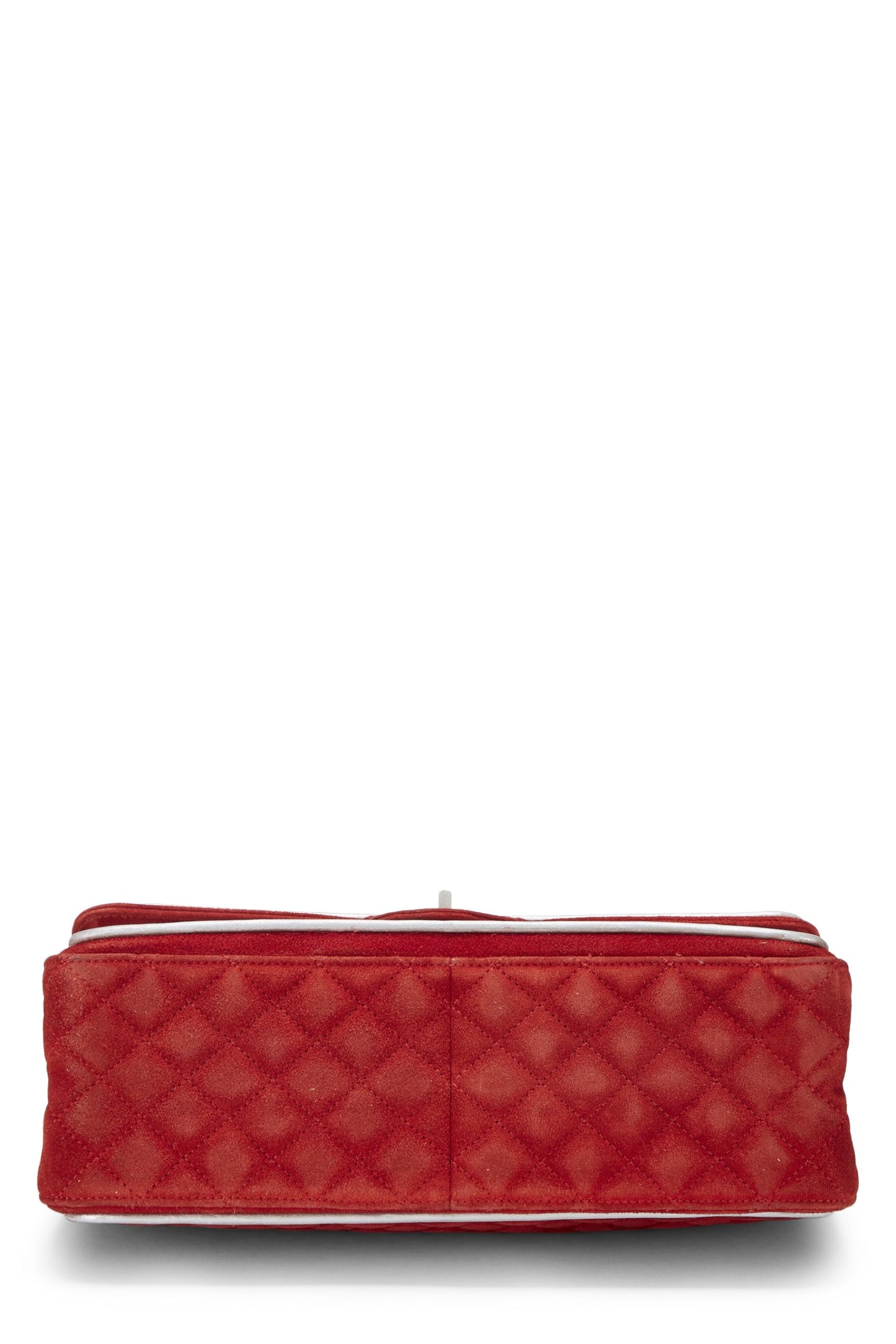 Chanel, Reissue Flap 226 en daim matelassé rouge d'occasion 2.55, rouge