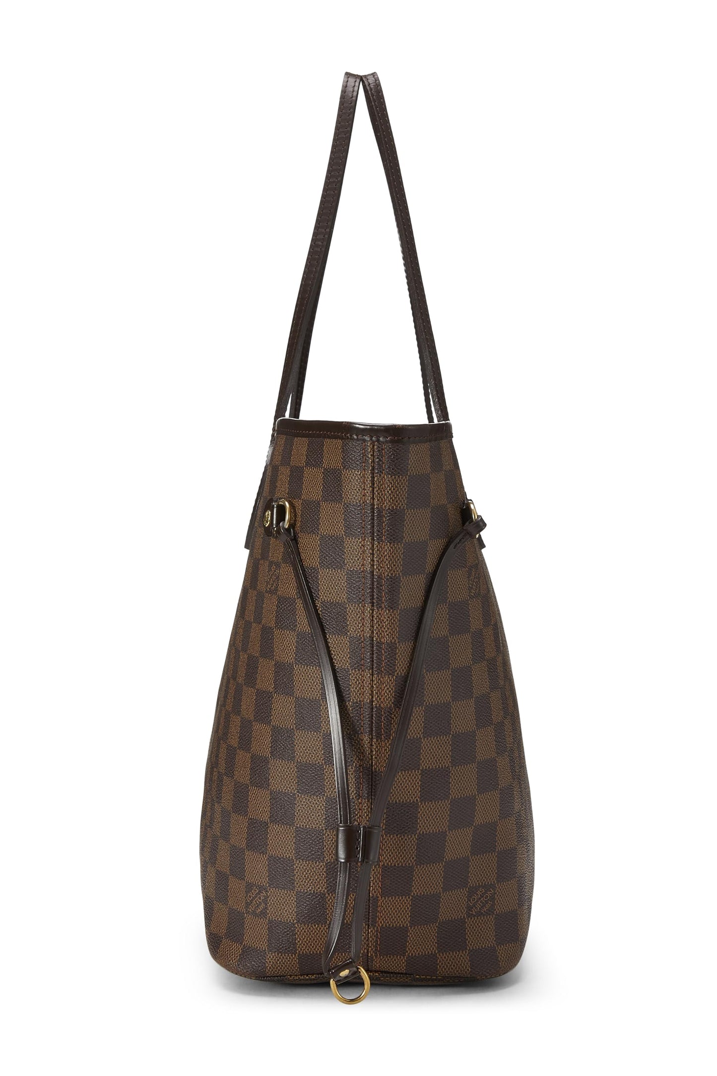 Louis Vuitton, Damier Ebene Neverfull MM preamado, Marrón