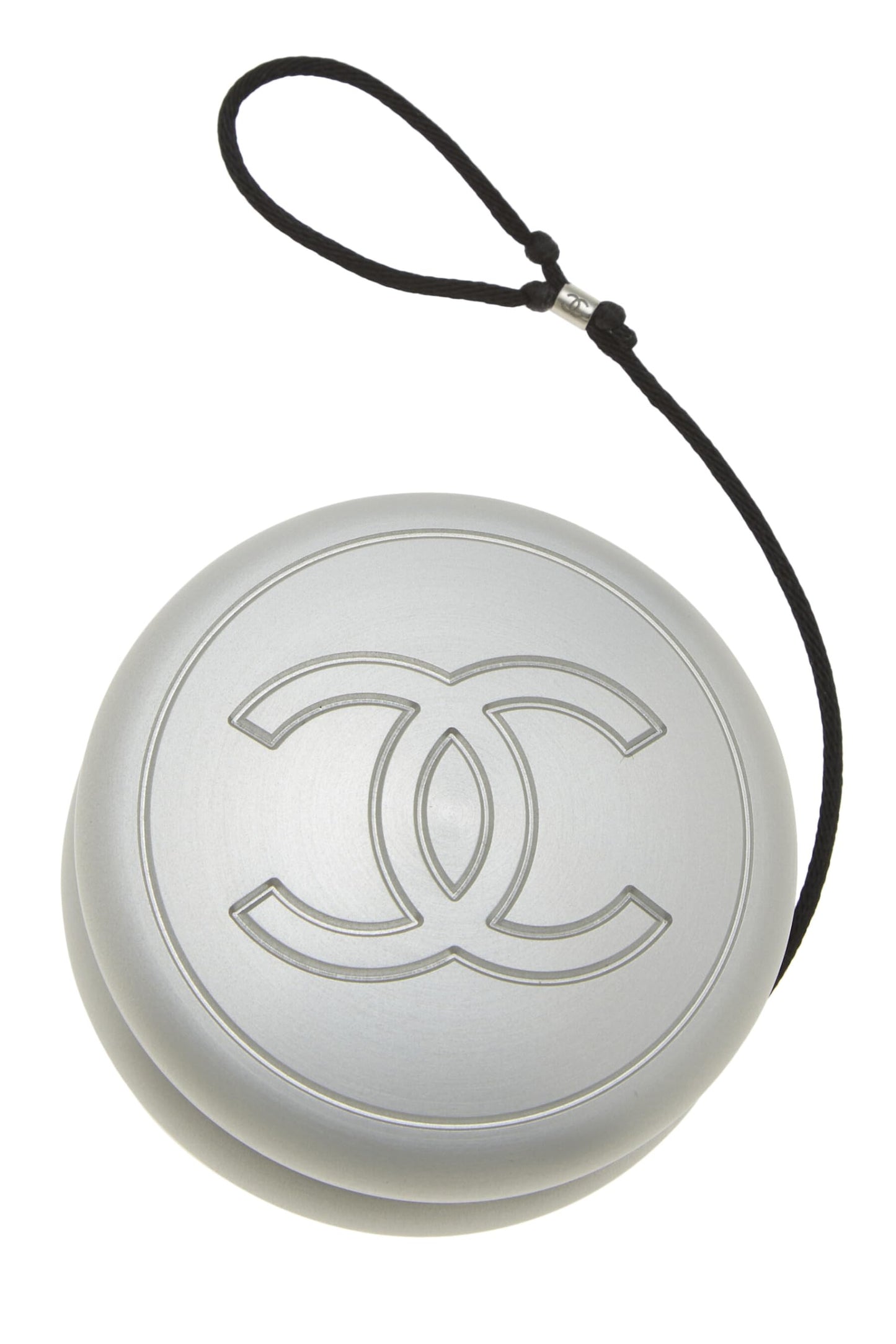 Chanel, Yo-Yo argenté avec logo « CC » d'occasion, argent