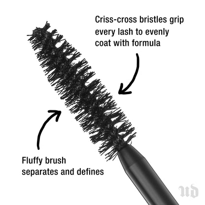 Urban Decay Perversion Volumizing Mascara (Full Size), Black Lengthening Mascara, Buildable Lash Volume & Length, Longwear, Non-waterproof, Clump-free Lash Lift, Cruelty-free - 0.34 fl oz