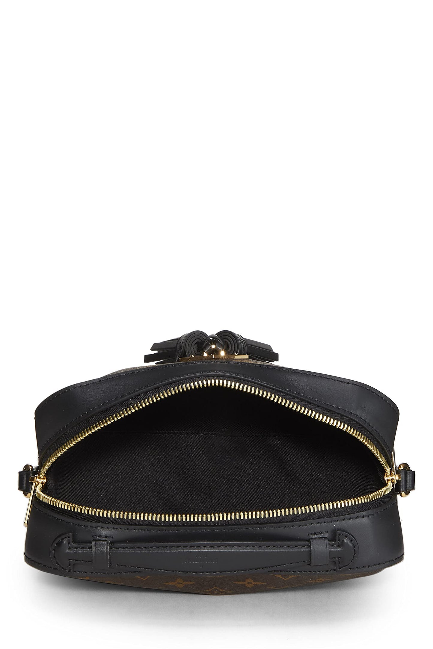 Louis Vuitton, Saintonge de lona con monograma negro Pre-Loved, Negro