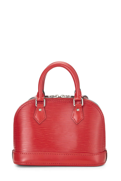 Louis Vuitton, Pre-Loved Coquelicot Epi Alma Nano, Red