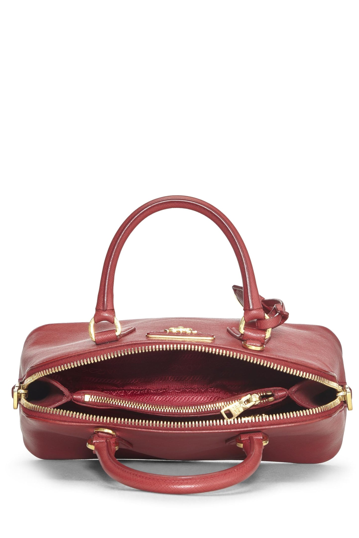 Prada, Pre-Loved Red Saffiano Promenade Mini, Red