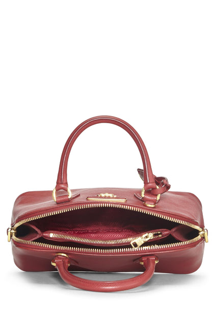 Prada, Pre-Loved Red Saffiano Promenade Mini, Rojo