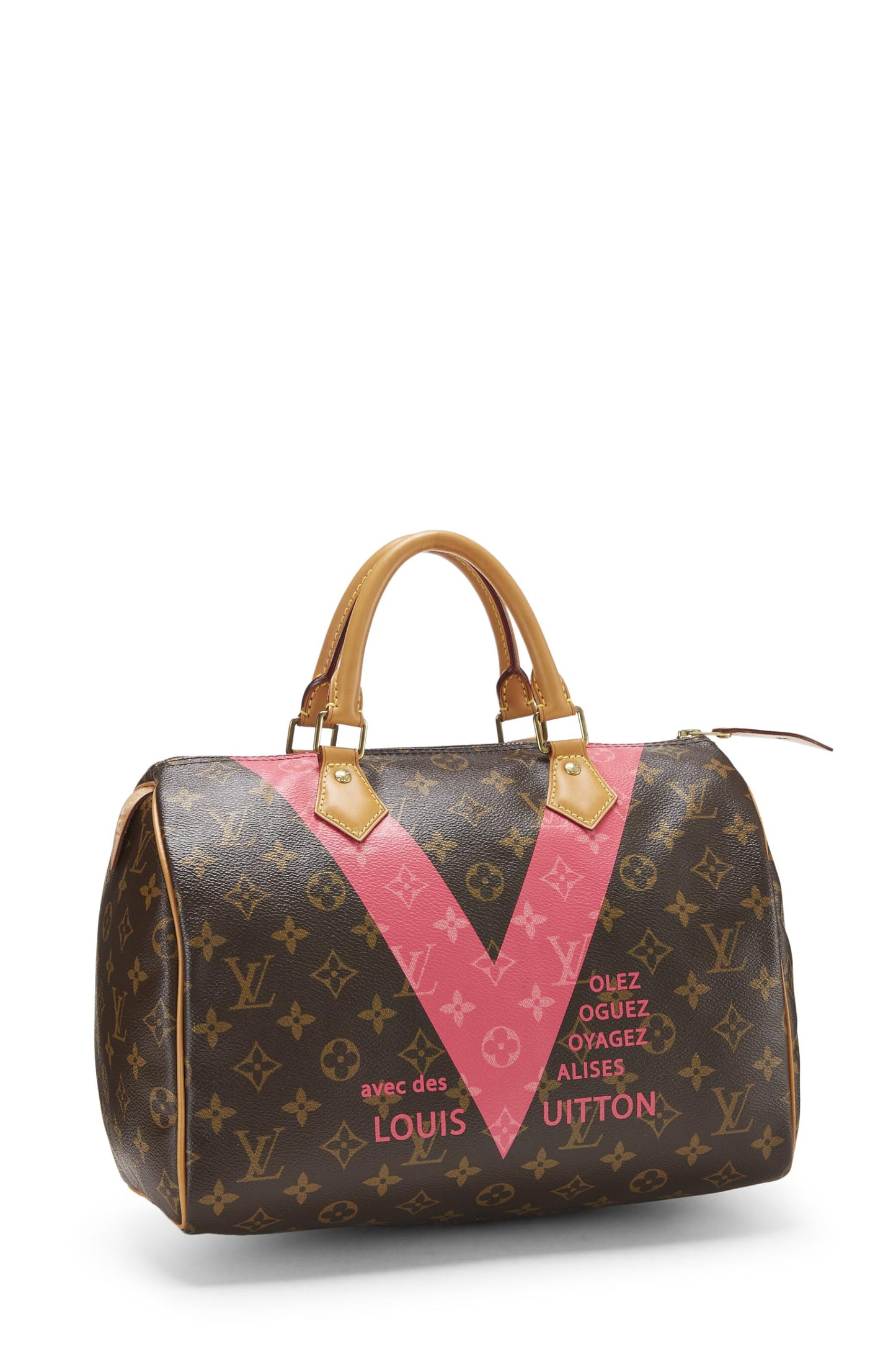 Louis Vuitton, Pre-Loved Pink Monogram V Speedy 30, Rosa