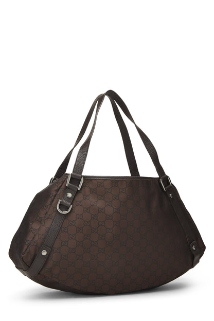 Gucci, Pre-Loved Brown Original GG Nylon Abbey Tote Large, Brown