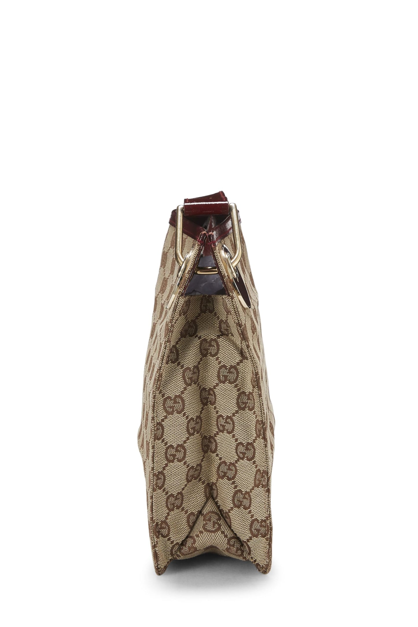 Gucci, sac à bandoulière en toile GG bordeaux d'occasion, bordeaux