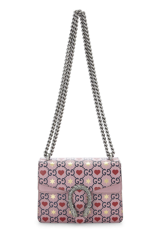 Gucci, sac à bandoulière Valentine Dionysus en cuir rose d'occasion, taille moyenne, rose