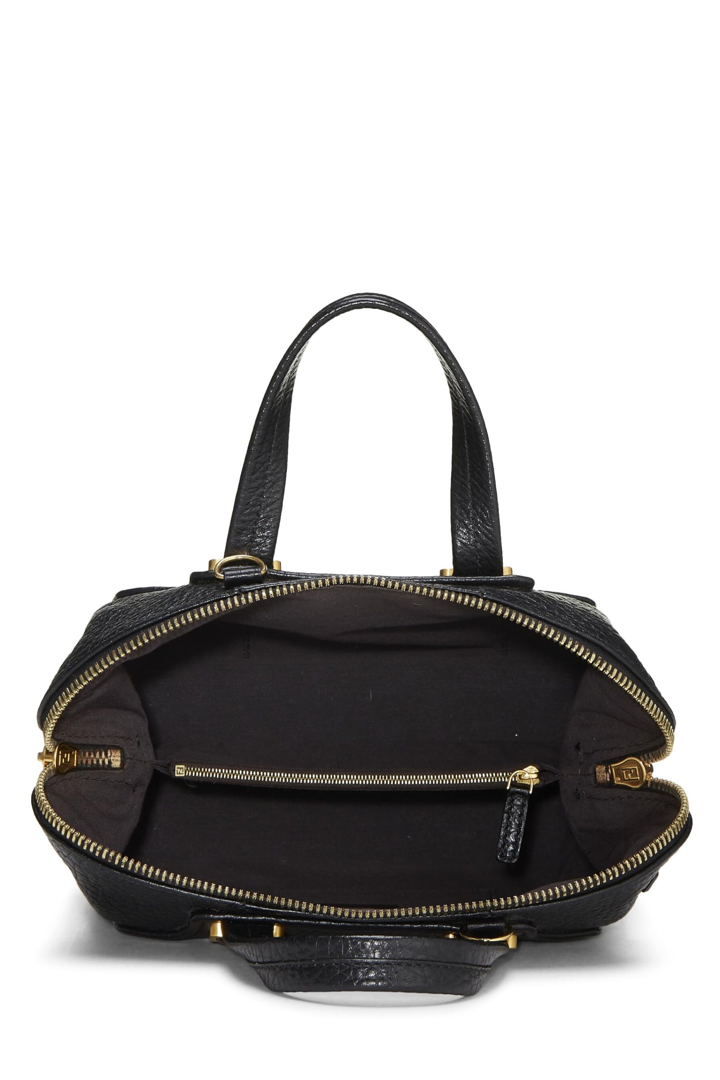 Fendi, Chameleon Small en cuir noir d'occasion, noir