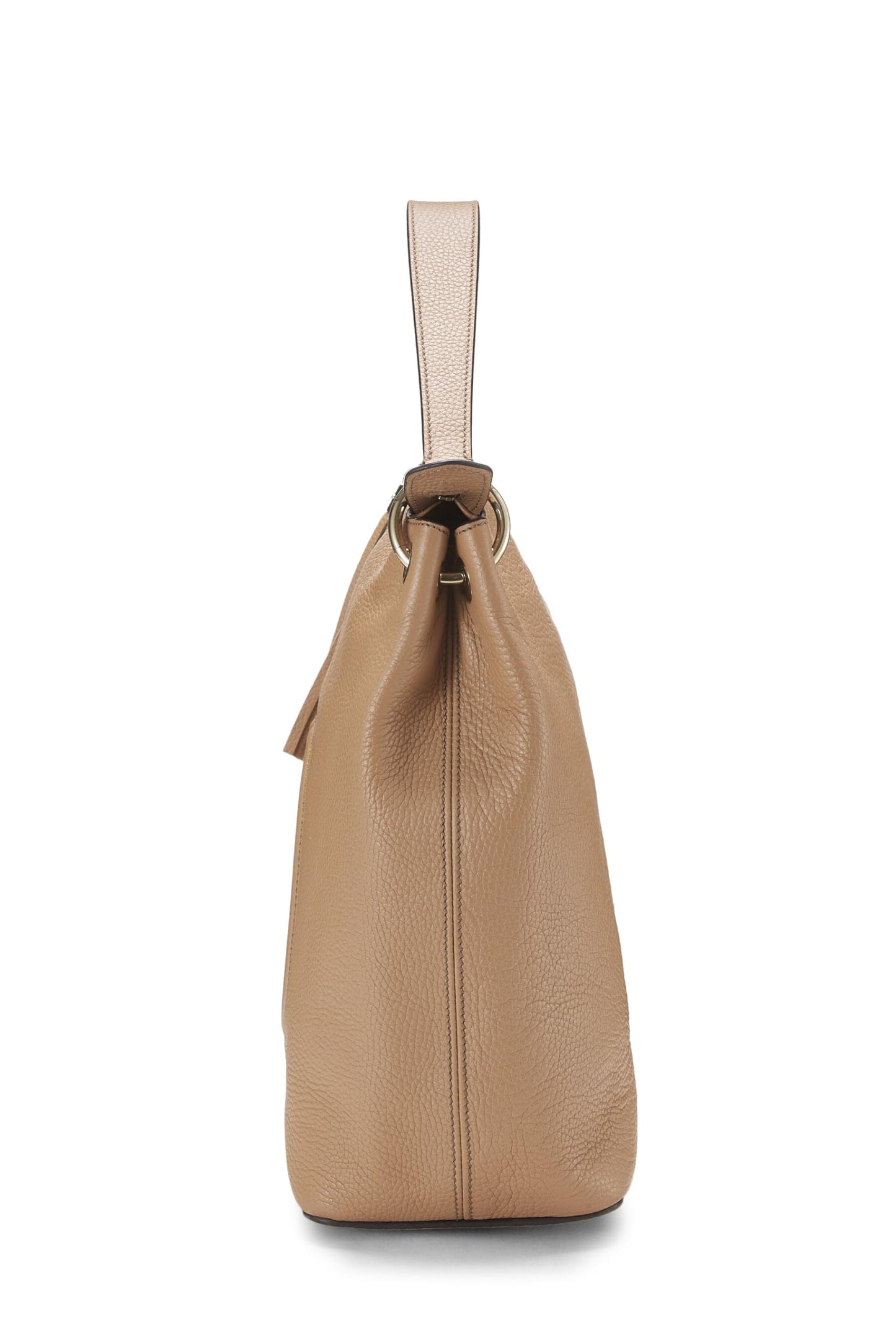 Gucci, sac à main convertible Soho Hobo Large en cuir beige d'occasion, beige