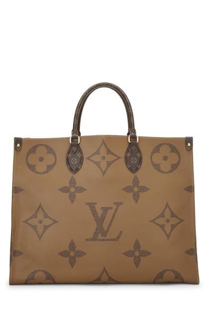 Louis Vuitton, Pre-Loved Brown Giant Monogram On The Go GM, Brown