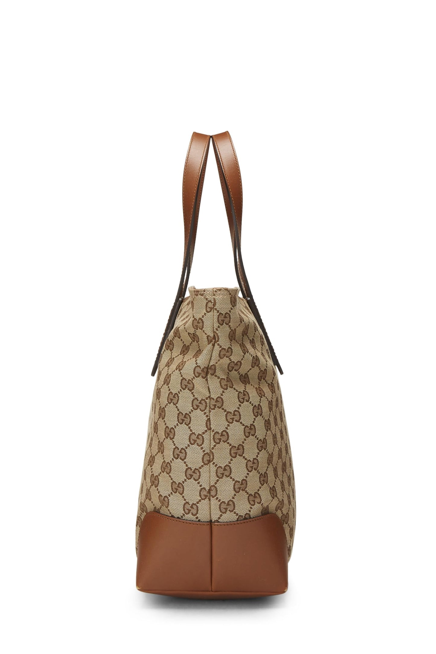 Gucci, sac fourre-tout en toile GG marron d'occasion, marron